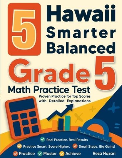 5 Hawaii Smarter Balanced Grade 5 Math Practice Tests, Nazari - Paperback - 9798903501441