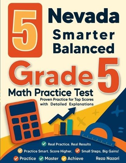 5 Nevada Smarter Balanced Grade 5 Math Practice Tests, Nazari - Paperback - 9798903501618