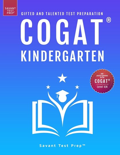 COGAT Kindergarten Test Prep, Savant Prep - Paperback - 9798985476224