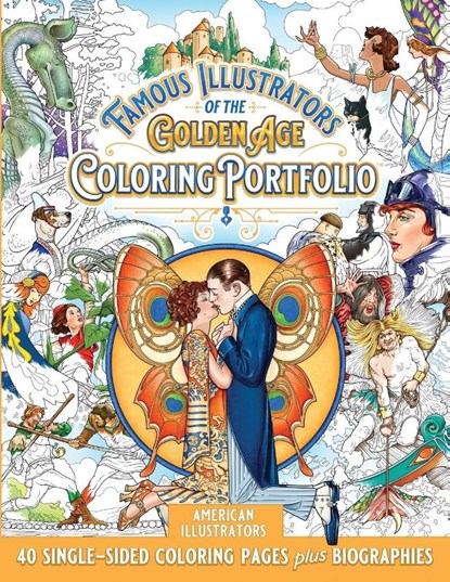 Famous Illustrators of the Golden Age Coloring Portfolio, Joe Lacey - Paperback - 9798986330037