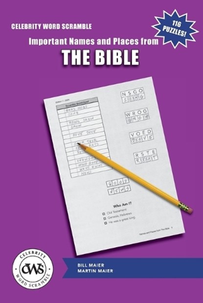 Celebrity Word Scramble Important Names and Places from The Bible, Martin Maier - Paperback - 9798990963054