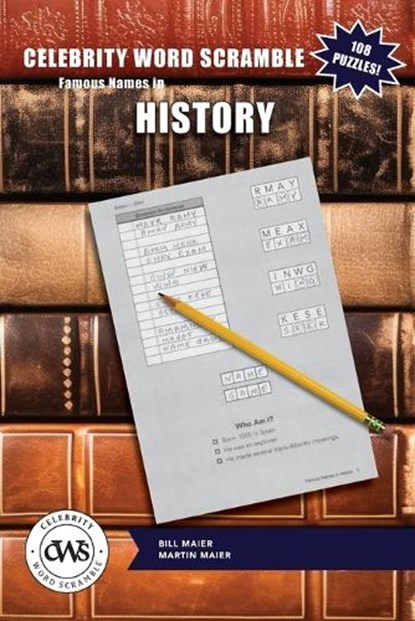 Celebrity Word Scramble Famous Names in History, Martin Maier - Paperback - 9798991988605