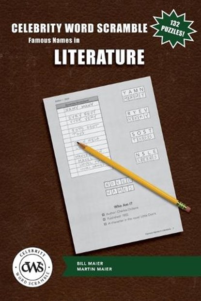Celebrity Word Scramble Famous Names in Literature, Martin Maier - Paperback - 9798991988636