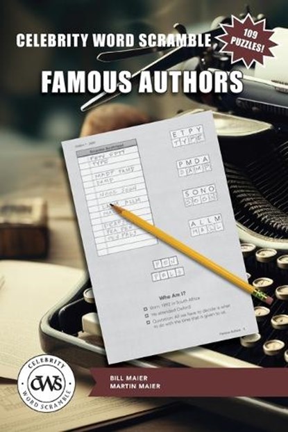 Celebrity Word Scramble Famous Authors, Martin Maier - Paperback - 9798991988674