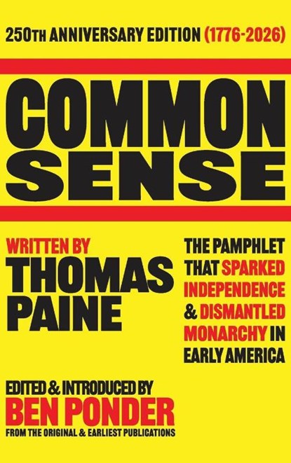Common Sense, Thomas Paine - Gebonden - 9798995971818
