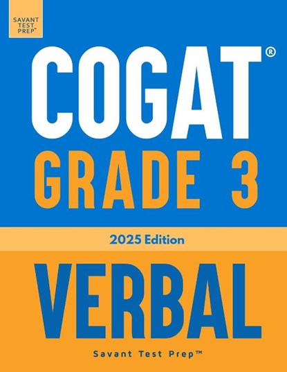COGAT Grade 3 Verbal, Savant Test Prep - Paperback - 9798998826405