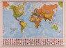 Politieke wereldkaart 1/30 geplastificeerd met latjes + vlaggen 136 x 99 cm - Maps International - 9781903030721