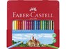 Kleurpotlood Faber-Castell Castle zeskantig metalen etui met 24 stuks - Faber Castell - 4005401158240