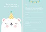 Fabrique a la Carte Uitnodiging Kinderfeestje - Beer -  - 8719325945409