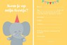 Fabrique a la Carte Uitnodiging Kinderfeestje - Olifant -  - 8719325945423