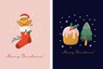 Fabrique a la Carte Kerstkaarten Set 'Merry Christmas' - 16 kaarten -  - 8719325945560