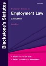 Blackstone's Statutes on Employment Law - Astra Emir - 9780197920992