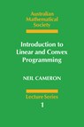 Introduction to Linear and Convex Programming - Neil Cameron - 9780521312073