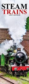 Steam Trains Slim Calendar 2024  Trains Slimline Calendar - 12 Month -  - 9781804602393