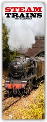 Steam Trains Slim Calendar 2025 Trains Slimline Calendar - 12 Month -  - 9781804605356