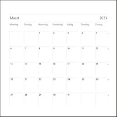 Blanco maandkalender 2023