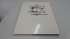 Documents of the persecution of the Dutch Jewry 1940-1945