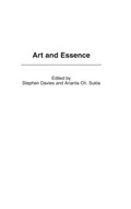 Art and Essence | Stephen Davies ; Ananta C. Sukla | 