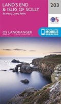 OS L203  Land's End & Isles of Scilly, St Ives & Lizard Point 1:50.000 topografische wandelkaart | auteur onbekend | 