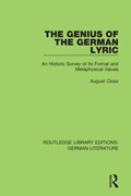 The Genius of the German Lyric | August Closs | 