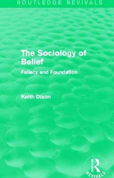 The Sociology of Belief (Routledge Revivals)