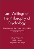 Last Writings on the Philosophy of Psychology | Ludwig (Philosopher) Wittgenstein | 
