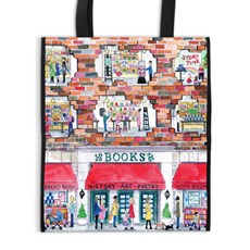 Michael Storrings a Day at the Bookstore Reusable Tote