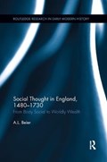 Social Thought in England, 1480-1730 | A.L. Beier | 