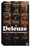 Kant's Critical Philosophy | Gilles (No current affiliation) Deleuze | 