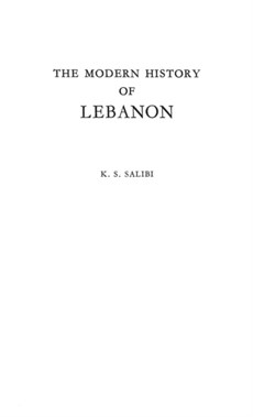 The Modern History of Lebanon