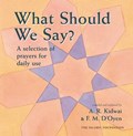 What Should We Say? | Dr. A. R. Kidwai ; Fatima M. D'oyen | 