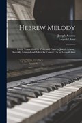 Hebrew Melody | Leopold Auer ; Joseph Achron | 
