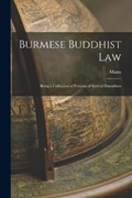 Burmese Buddhist Law | Manu | 
