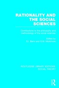 Rationality and the Social Sciences | Benn, S.I. ; Mortimore, G.W. | 
