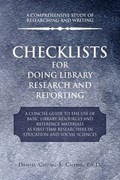 Checklists for Doing Library Research and Reporting | Cheng, Daniel ; Cheng, Amber | 