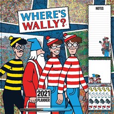 Where's Wally Household Square Wall Planner Calendar 2021