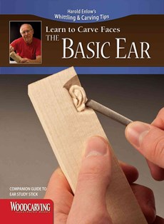 Basic Ear Study Stick Kit (Learn to Carve Faces with Harold Enlow): Learn to Carve the Basic Ear Booklet & Ear Study Stick