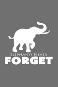 Elephants never forget | Elephants Notebooks | 