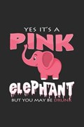 Pink elephant drunk | Elephants Notebooks | 