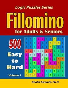 Fillomino for Adults and Seniors: 500 Easy to Hard