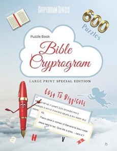 Puzzle Book Bible Cryptogram Large Print Special Edition: Bible Cryptograms, Cryptogram Bible Puzzle Books, Cryptograms Bible Quotes - The Complete Se
