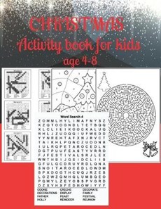 Christmas activity book for kids age 4-8