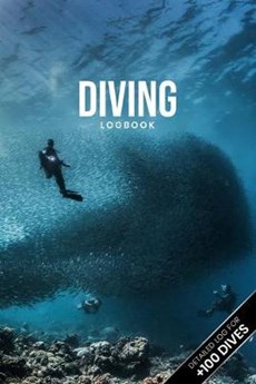 Scuba Diving Log Book Dive Diver Jourgnal Notebook Diary - Fish Shoal