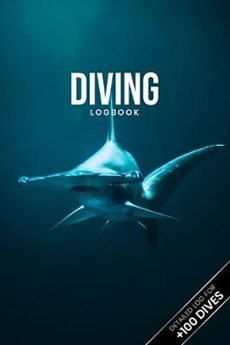 Scuba Diving Log Book Dive Diver Jourgnal Notebook Diary - Hammerhead Shark