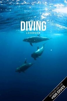 Scuba Diving Log Book Dive Diver Jourgnal Notebook Diary - Dolphin Family