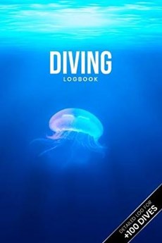 Scuba Diving Log Book Dive Diver Jourgnal Notebook Diary - Misterious Jellyfish