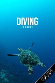 Scuba Diving Log Book Dive Diver Jourgnal Notebook Diary - Lonely Turtle