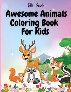 Awesome Animals Coloring Book For Kids