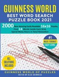 Guinness World Best Word Search Puzzle Book 2021 #1 Maxi Format Easy Level | Guinness World Of Puzzles | 
