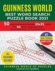 Guinness World Best Word Search Puzzle Book 2021 #1 Mini Format Hard Level